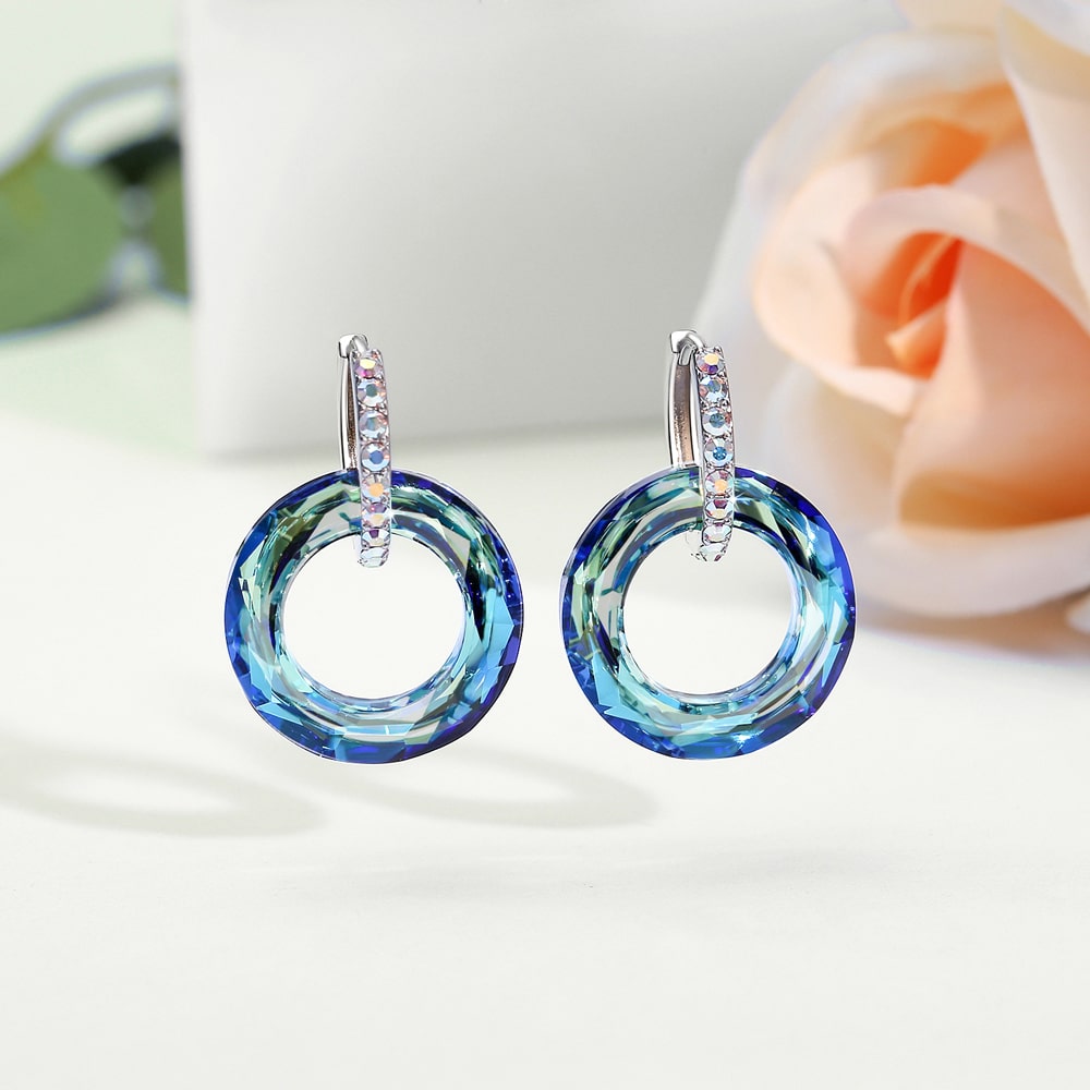 Cosmic Ring Crystal Earrings Jewelry