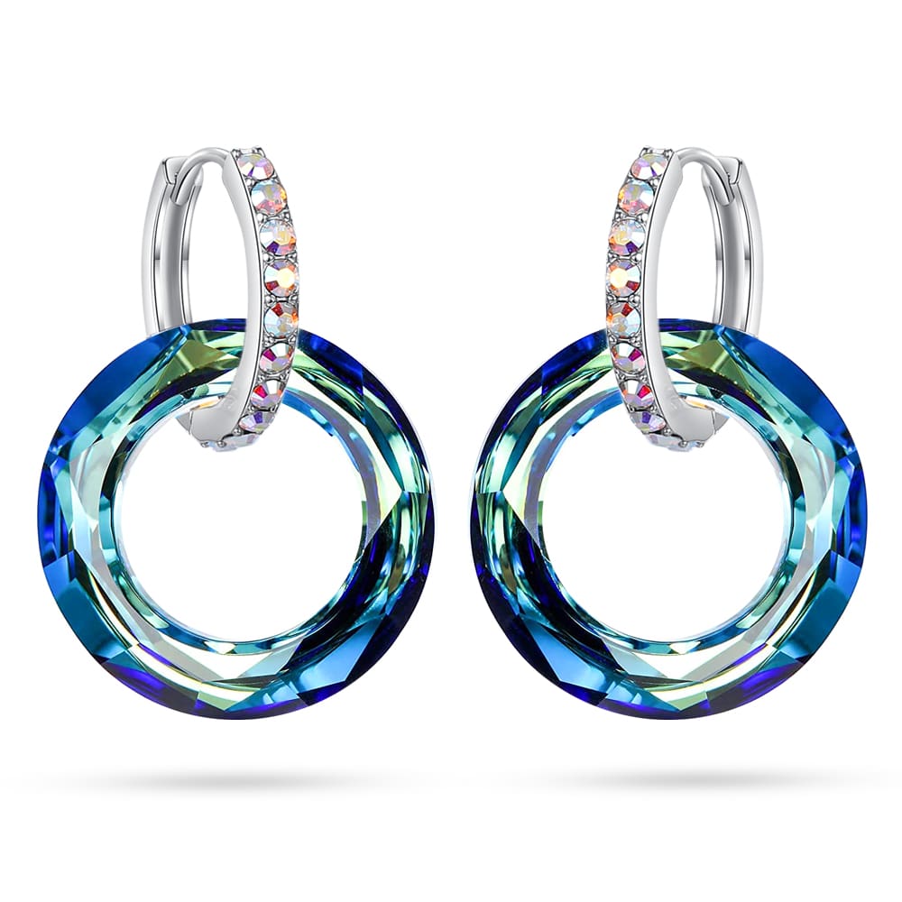 Cosmic Ring Crystal Earrings Jewelry