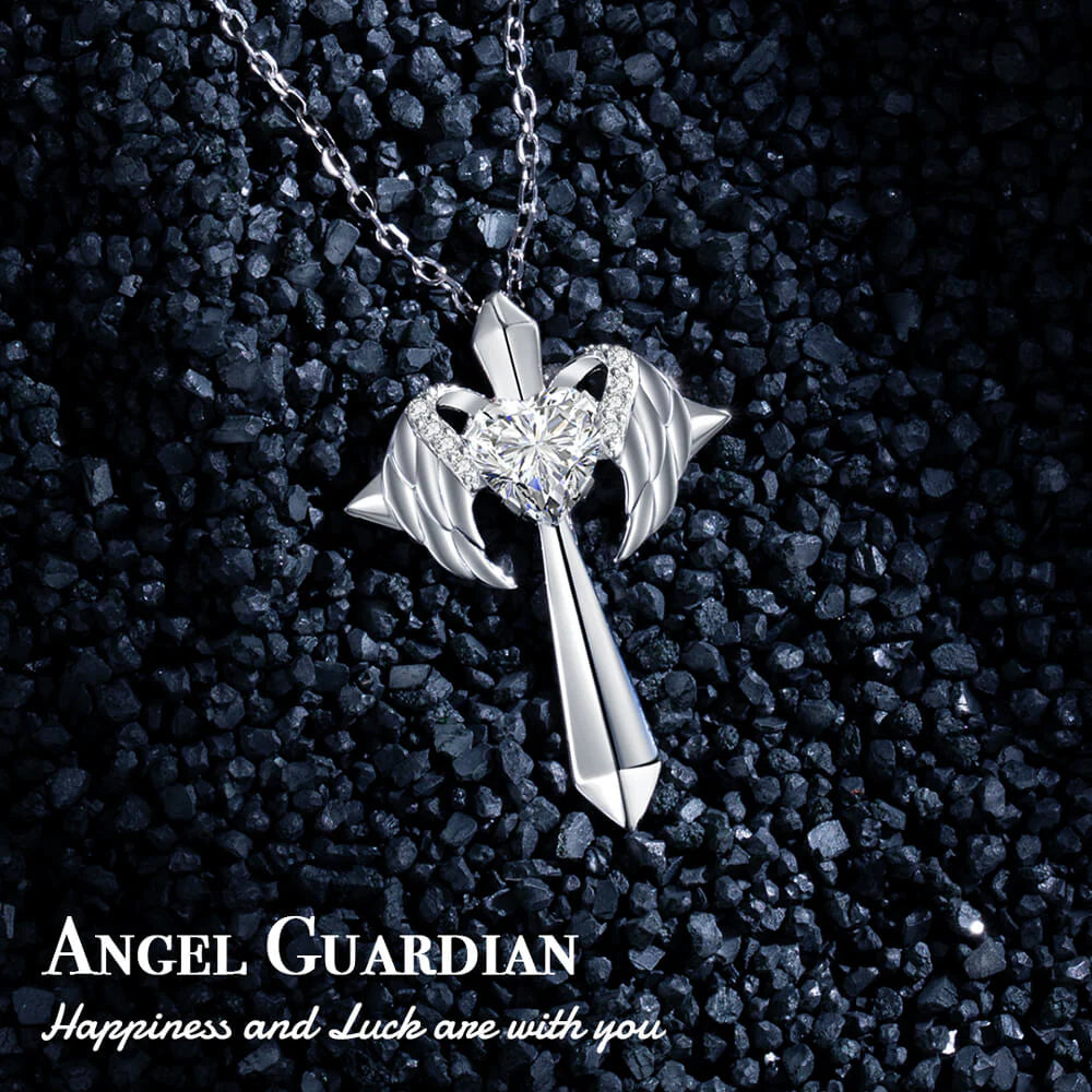 Angel Wings Cross Necklace Gift