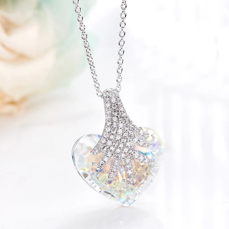 Brilliant Love Crystal Necklace Gift