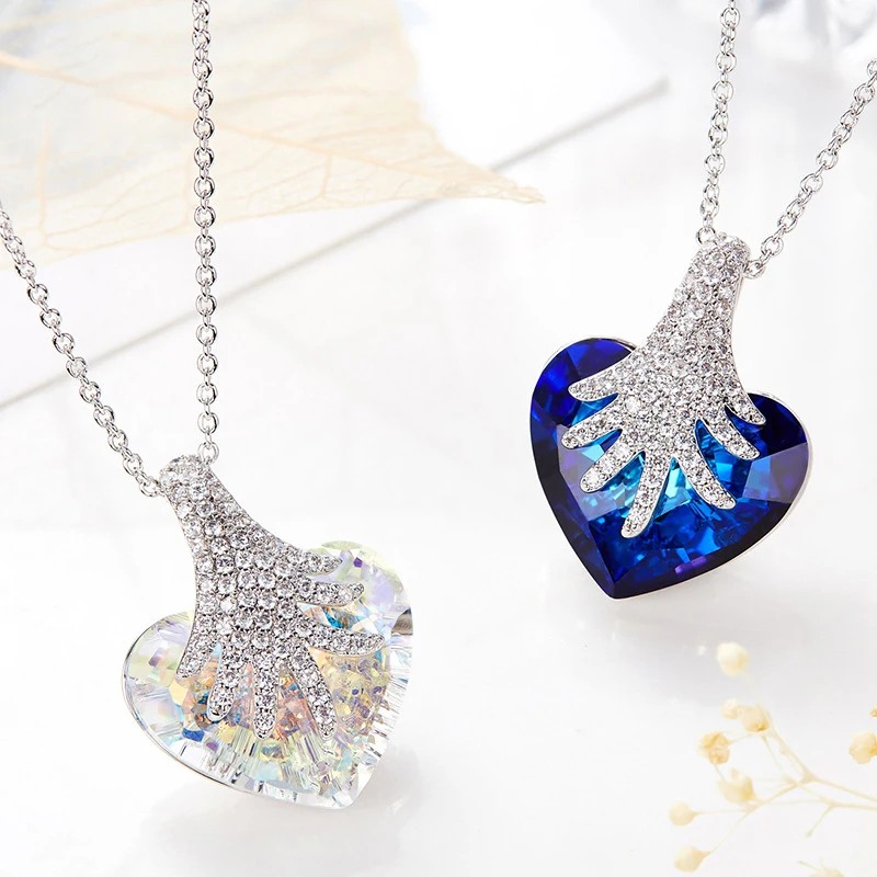 Brilliant Love Crystal Necklace Gift