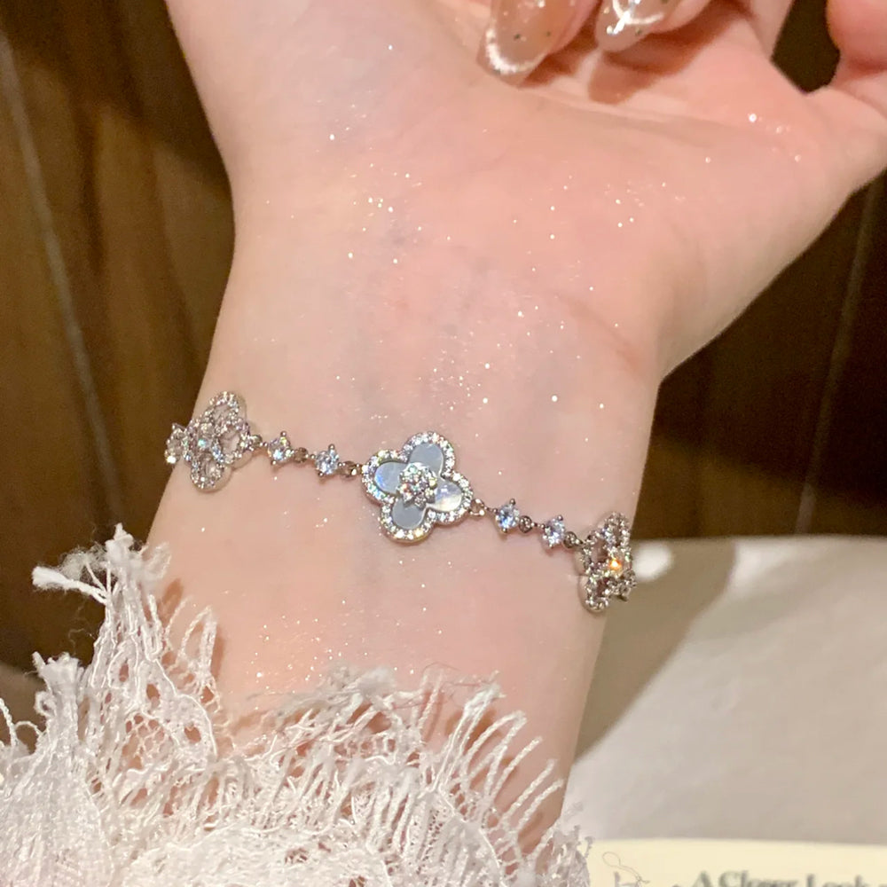 Pink Clover Lucky Adjustable Bracelet