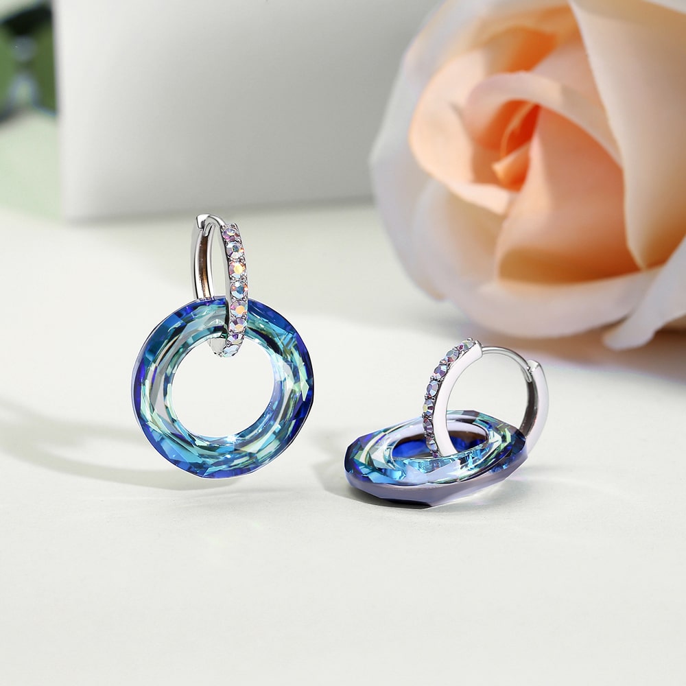 Cosmic Ring Crystal Earrings Jewelry