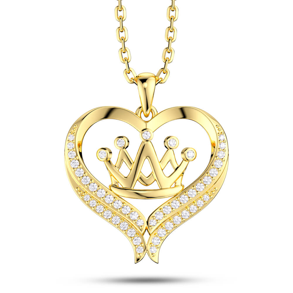 Love Crown Necklace Jewelry