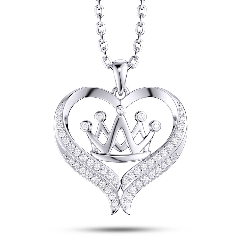 Love Crown Necklace Jewelry