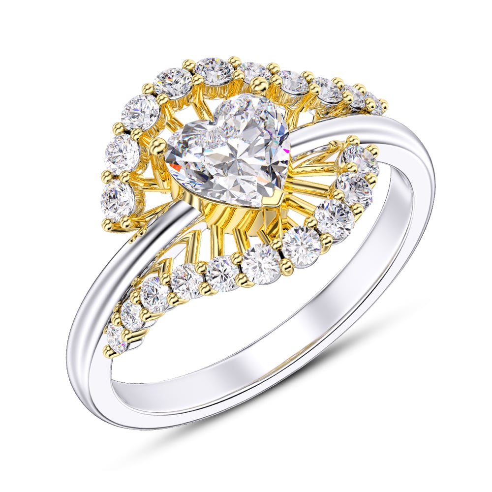 "Light Of Love" Women's Heart Ring Jewelry