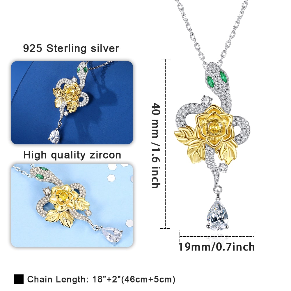 Gorgeous Snake Necklace Jewelry