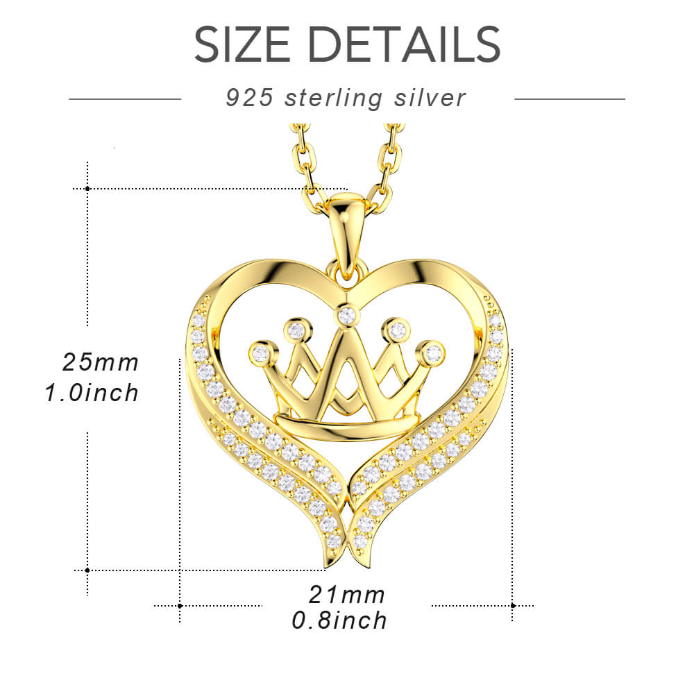 Love Crown Necklace Jewelry