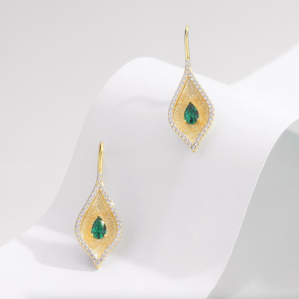Gold Calla Lily Earrings Jewelry