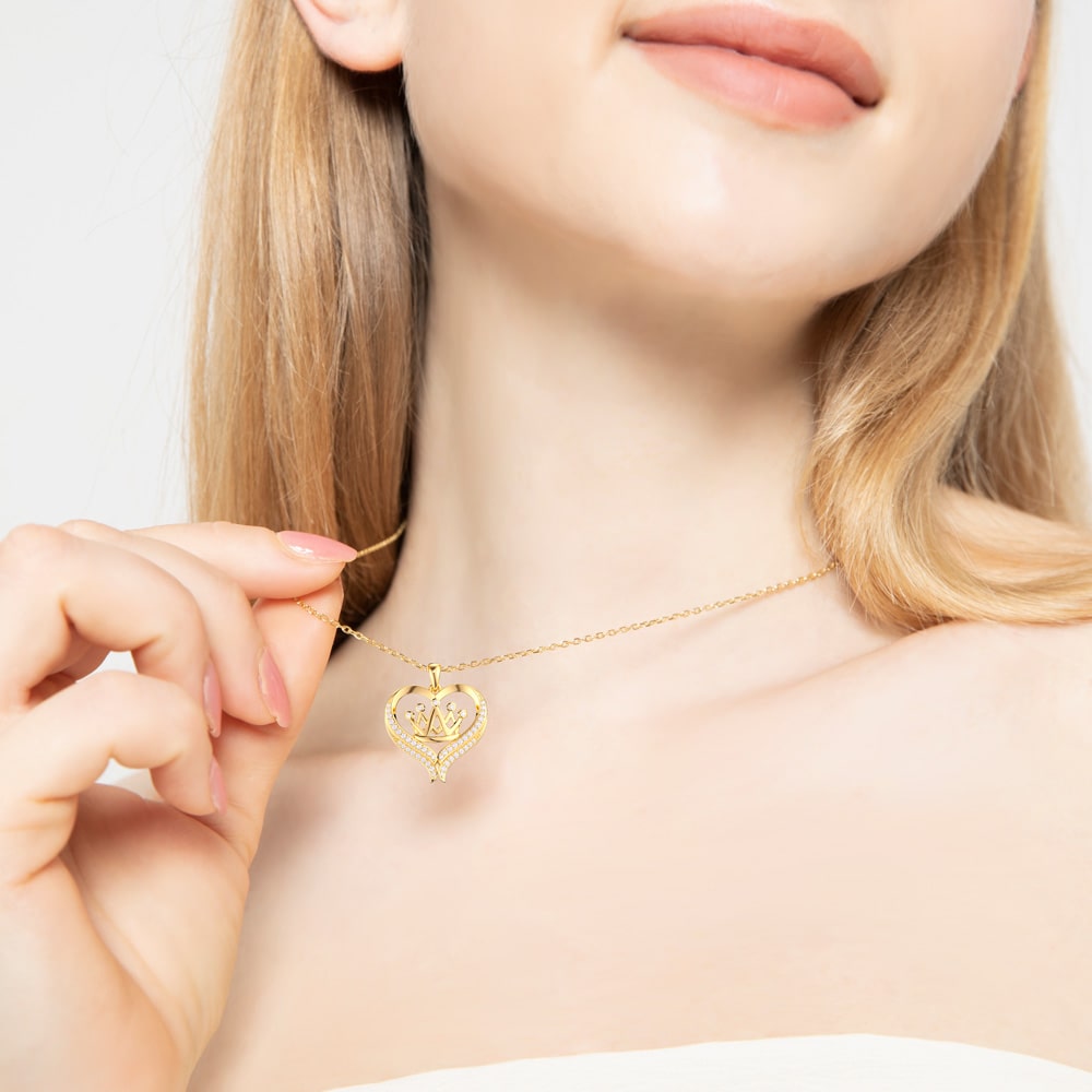Love Crown Necklace Jewelry