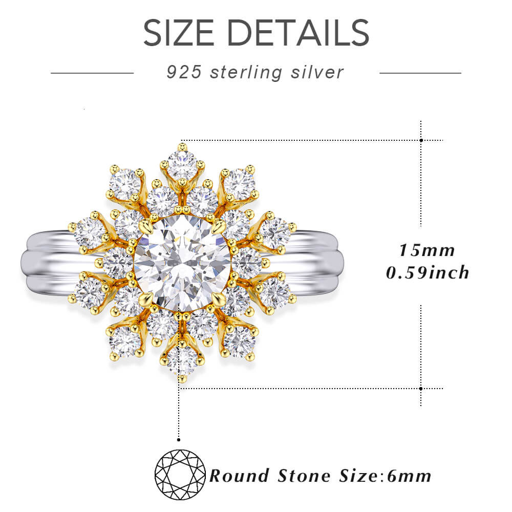 "Moon of stary" Women's Rings Jewelry Gift