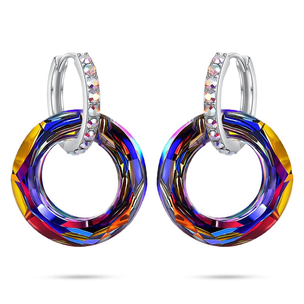 Cosmic Ring Crystal Earrings Jewelry