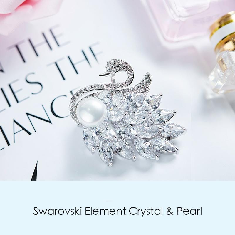 Fashion Swan Brooch For Women Accessories Jewelry Gift - Brooches - Taanaa Jewelry