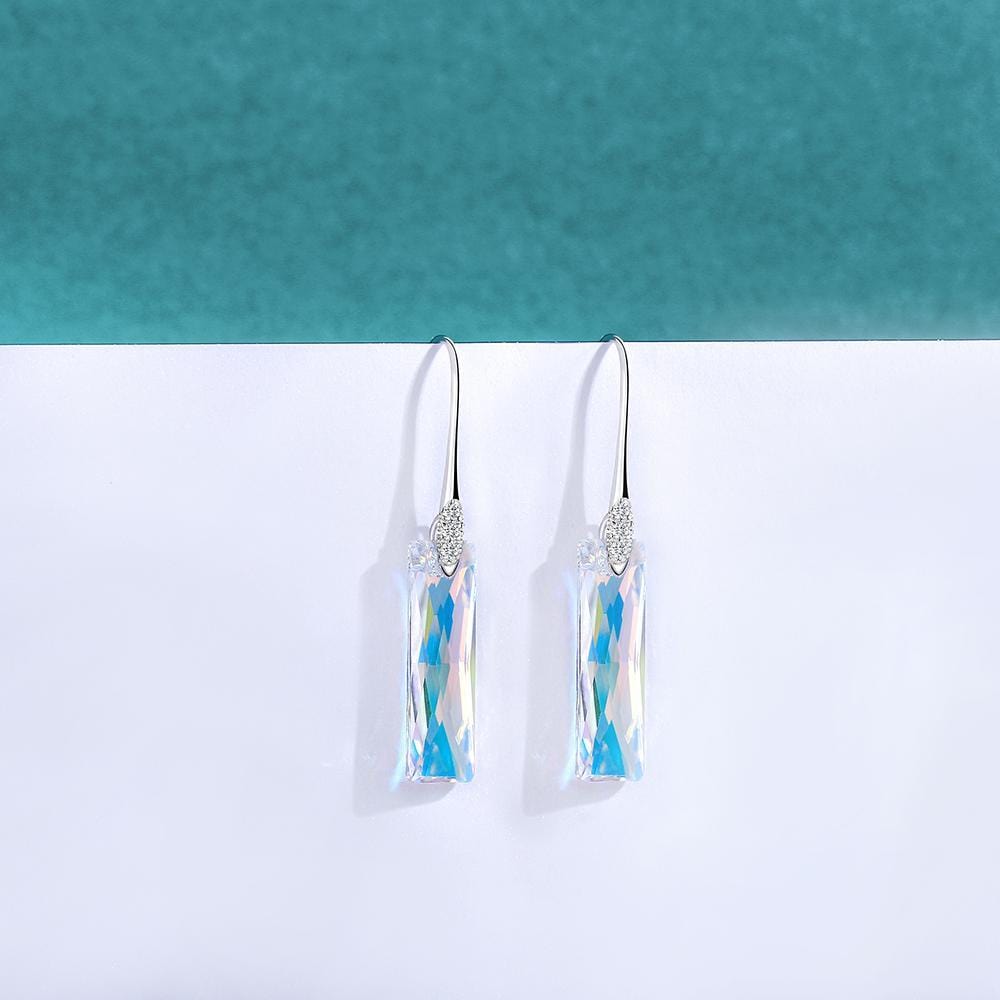Queen Baguette Crystal Drop Earrings - Dangle earrings - Taanaa Jewelry
