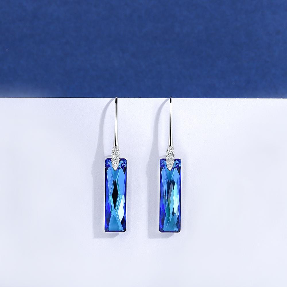 Queen Baguette Crystal Drop Earrings - Dangle earrings - Taanaa Jewelry