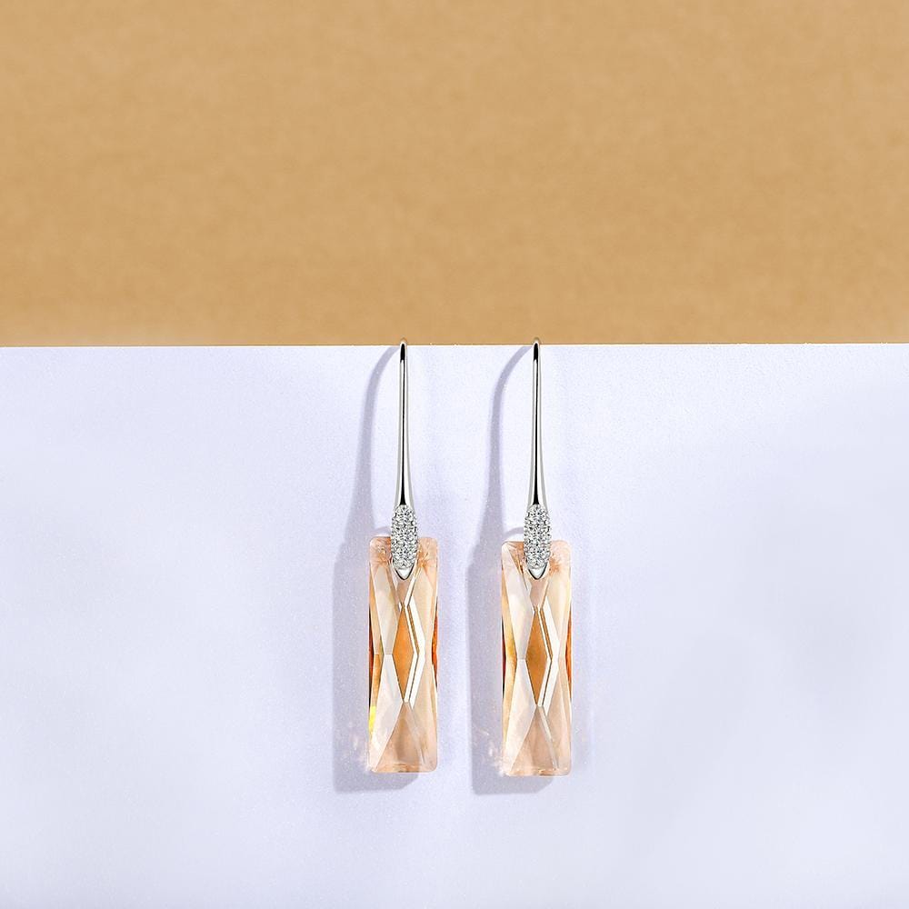 Queen Baguette Crystal Drop Earrings - Dangle earrings - Taanaa Jewelry