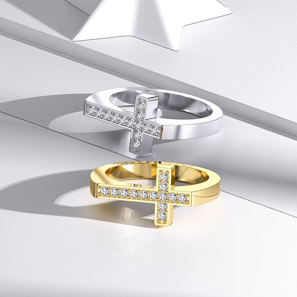 Cross Rings Jewelry Gift - Rings - Taanaa Jewelry