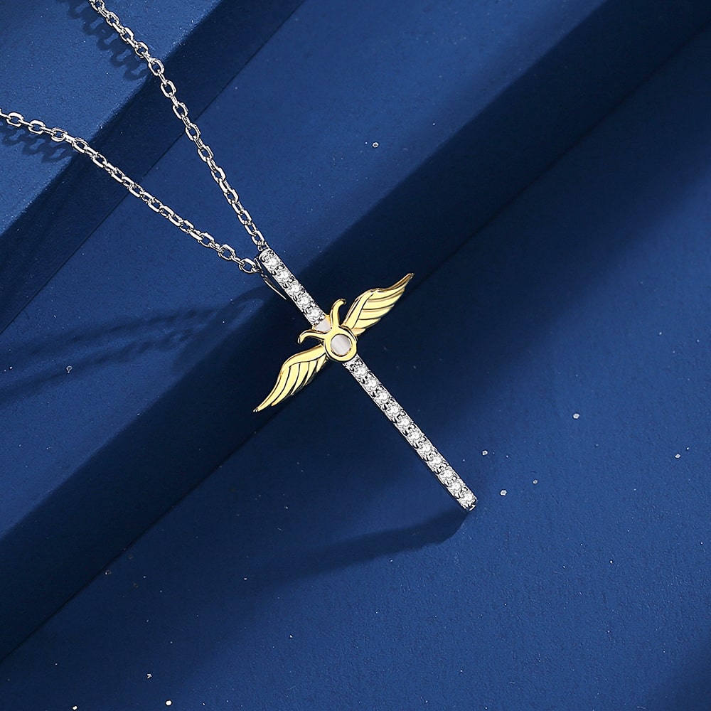 Constellation Zodiac Cross Necklace - Pendant Necklace - Taanaa Jewelry
