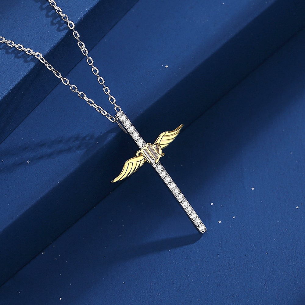 Constellation Zodiac Cross Necklace - Pendant Necklace - Taanaa Jewelry