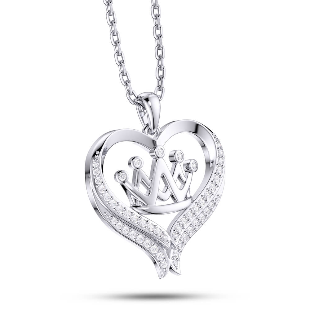 Love Crown Necklace Jewelry