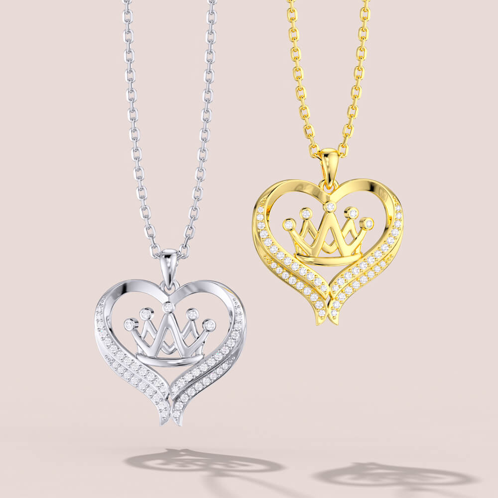 Love Crown Necklace Jewelry