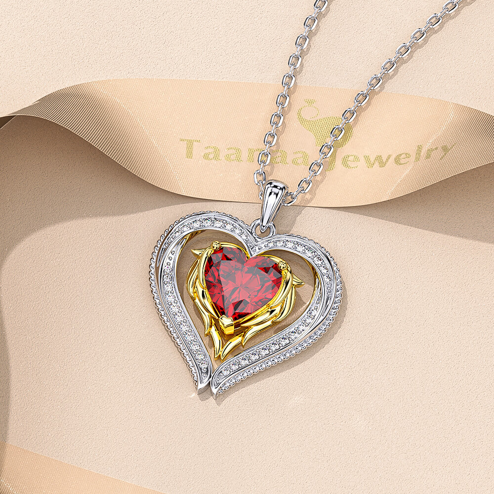 Double Love Heart Necklace Jewelry - Pendant Necklace - Taanaa Jewelry