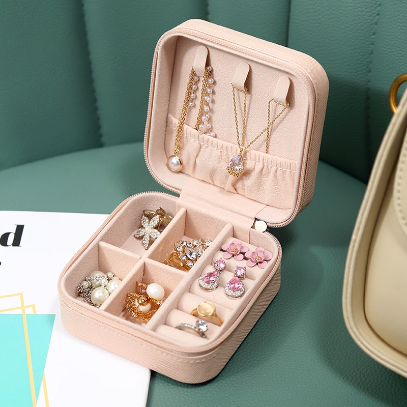 Pu Jewelry Organizer Display Travel Jewelry Case Boxes - Jewelry Box - Taanaa Jewelry