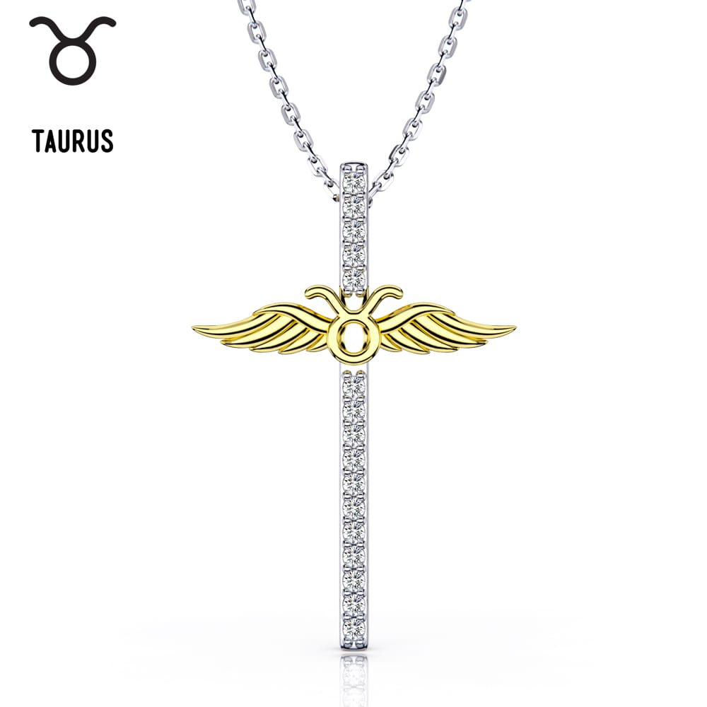 Constellation Zodiac Cross Necklace - Pendant Necklace - Taanaa Jewelry