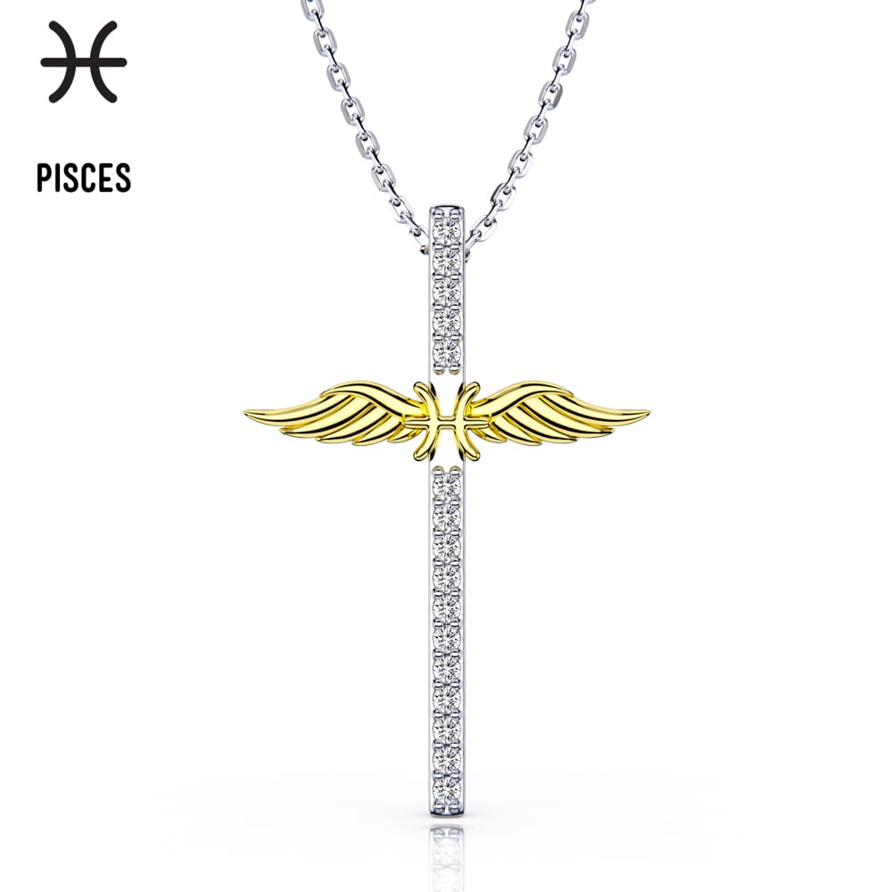 Constellation Zodiac Cross Necklace - Pendant Necklace - Taanaa Jewelry