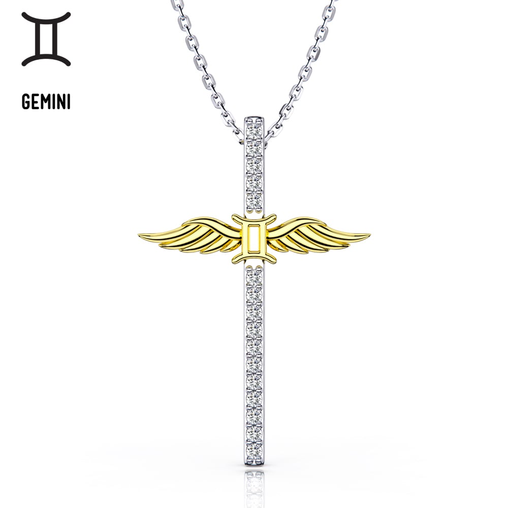 Constellation Zodiac Cross Necklace - Pendant Necklace - Taanaa Jewelry