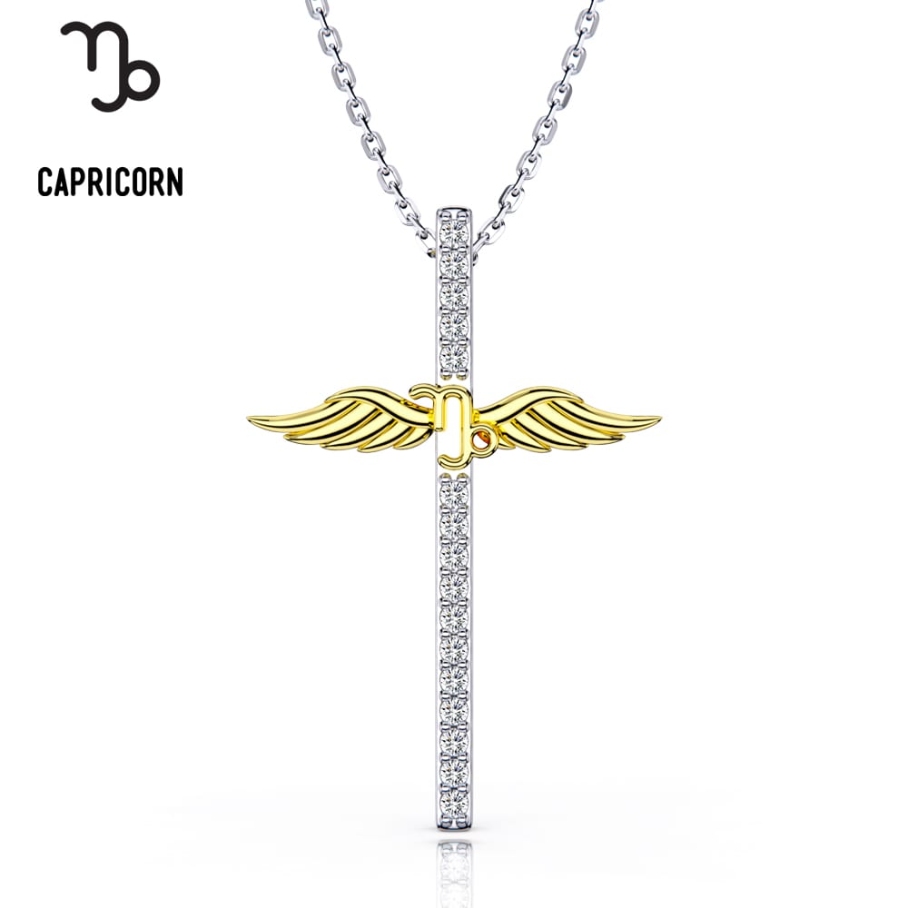 Constellation Zodiac Cross Necklace - Pendant Necklace - Taanaa Jewelry