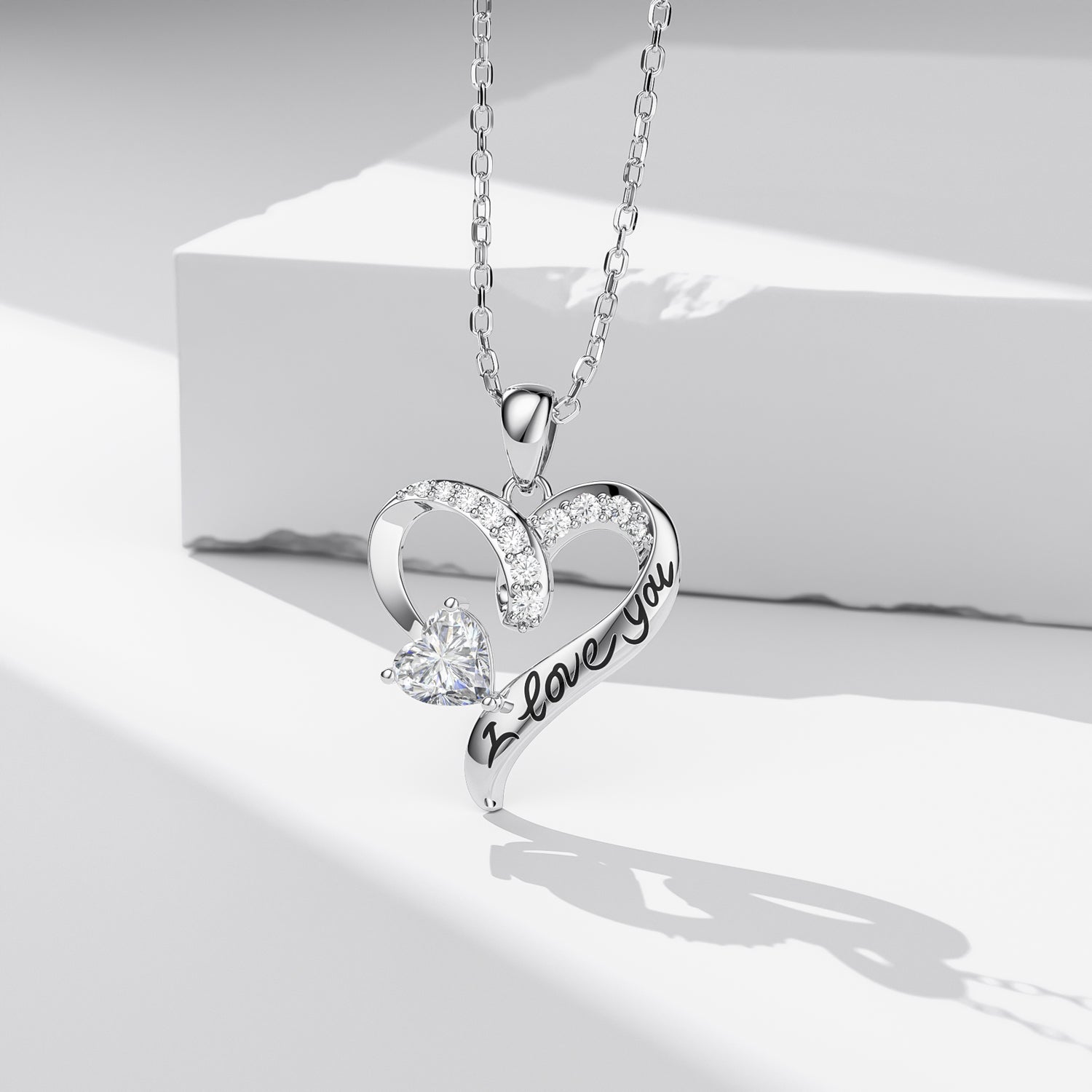 Regalo de joyería de collar de amor de oro 