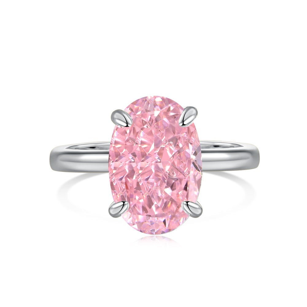 Luxury oval zircon ring Jewelry