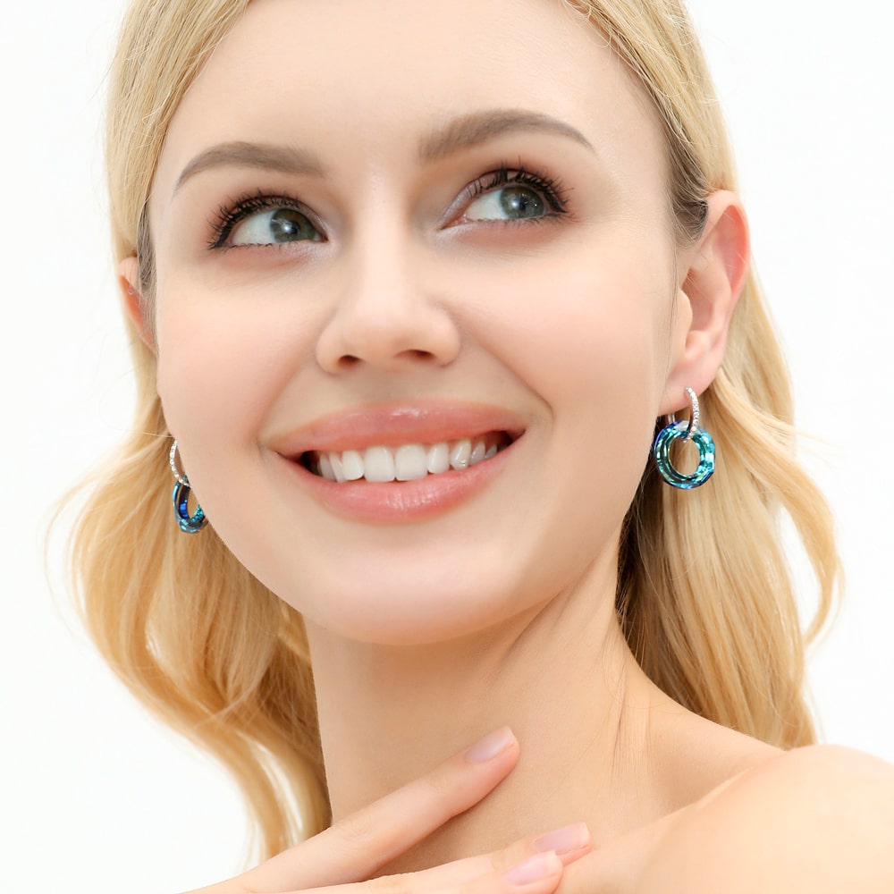 Cosmic Ring Crystal Earrings Jewelry