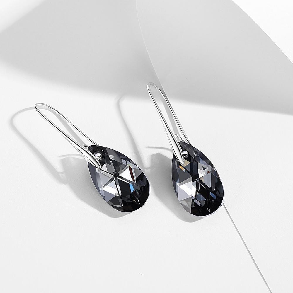 Pear-shaped Pendant Drop Crystal Earrings Women Jewelry - Dangle earrings - Taanaa Jewelry
