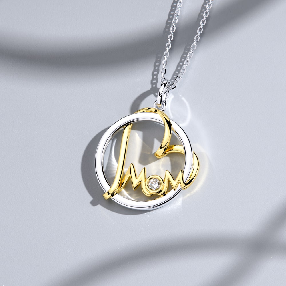 Love Mom Necklace Jewelry Gift - Pendant Necklace - Taanaa Jewelry