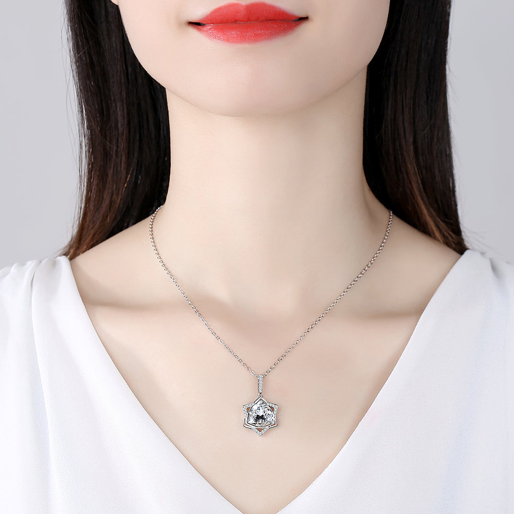 Hexagram Jewelry Set & White Crystal - Jewelry Set - Taanaa Jewelry