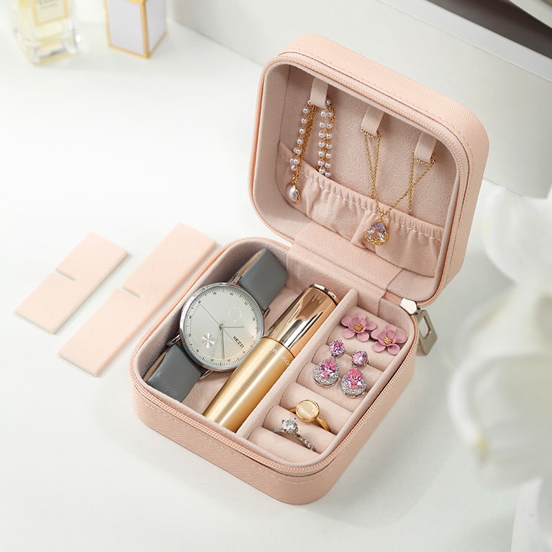 Pu Jewelry Organizer Display Travel Jewelry Case Boxes - Jewelry Box - Taanaa Jewelry