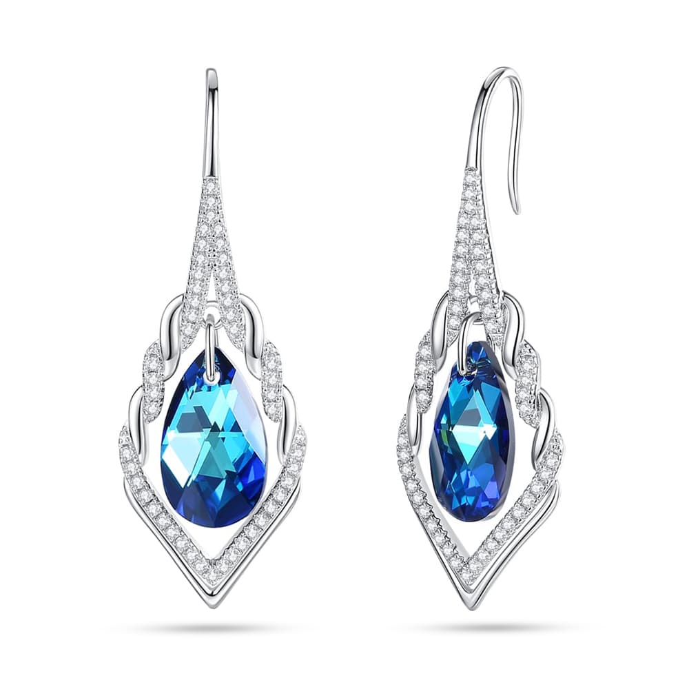 Pear-shaped Crystal Earrings Jewelry